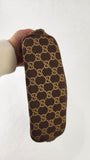 Gucci GG Brown/Beige Canvas Boat Shoulder Bag - 3325