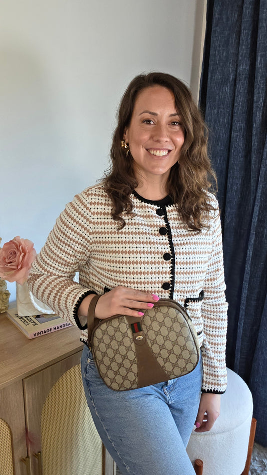 Gucci GG Supreme Sherry Line Clutch Bag - 3361