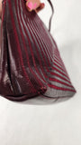 Fendi Burgandy Patent Leather Stitched Shoulder Bag - G0274