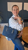 Miu Miu Matelasse Denim Shoulder Bag - 3536