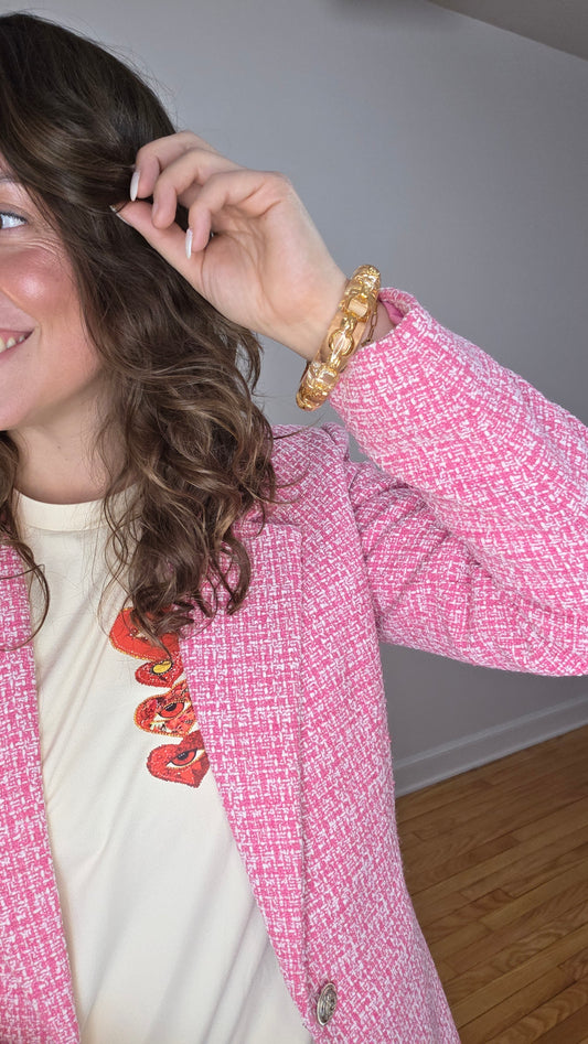 Chanel Acrylic Chain Bracelet - G0297