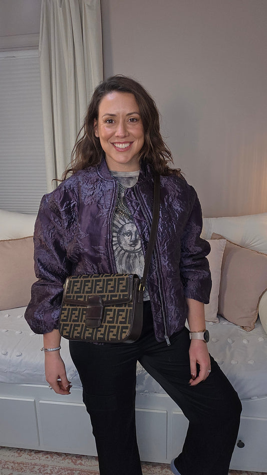 Fendi Zucca Canvas Shoulder Bag - G0263