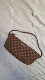 Gucci GG Brown/Beige Canvas Boat Shoulder Bag - 3325