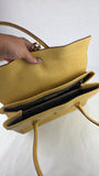 Salvatore Ferragamo Yellow Leather Handbag - R0165