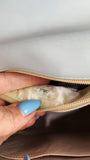 Chanel Light Blue Lamb Skin V Stitch Shoulder Bag - 3448