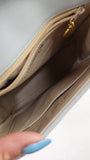 Chanel Light Blue Lamb Skin V Stitch Shoulder Bag - 3448