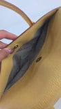 Salvatore Ferragamo Yellow Leather Handbag - R0165