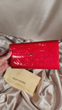 Louis Vuitton Pink/Coral Vernis Sarah Wallet - 2271