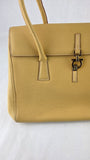 Salvatore Ferragamo Yellow Leather Handbag - R0165
