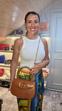Gucci Brown Leather Bamboo Handle 1947 Top Handle Bag - G0616