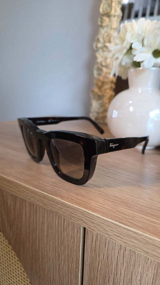 Salvatore Ferragamo Brown Plastic Sunglasses - G0475
