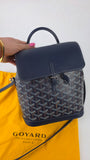 Goyard Navy Alpin Mini Backpack - G0339