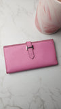 Hermes Pink Leather Bifold Wallet - 777