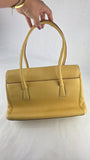 Salvatore Ferragamo Yellow Leather Handbag - R0165