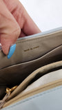 Chanel Light Blue Lamb Skin V Stitch Shoulder Bag - 3448
