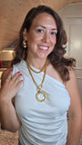 Chanel Gold Tone Vintage Magnifying Glass Charm Necklace - G0552