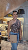 Fendi Zucchino Beige/Pink Canvas Shoulder Bag - 3600