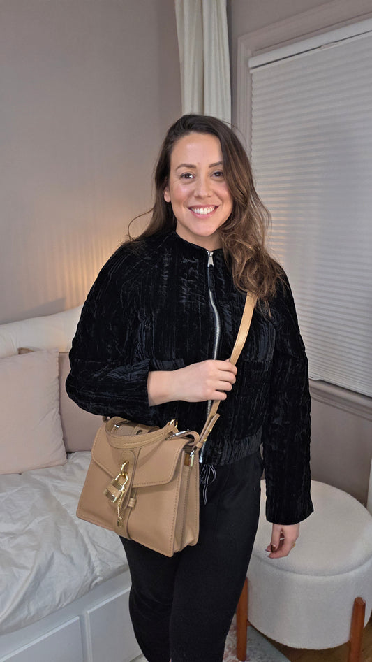 Chloe Beige Leather Abbey Smallday 2way Bag - 3243